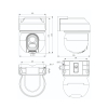 KAMERA IP OBROTOWA ZEWNĘTRZNA TC-H333D 9DB-4 Wi-Fi, - 3 Mpx 4 mm TIANDY